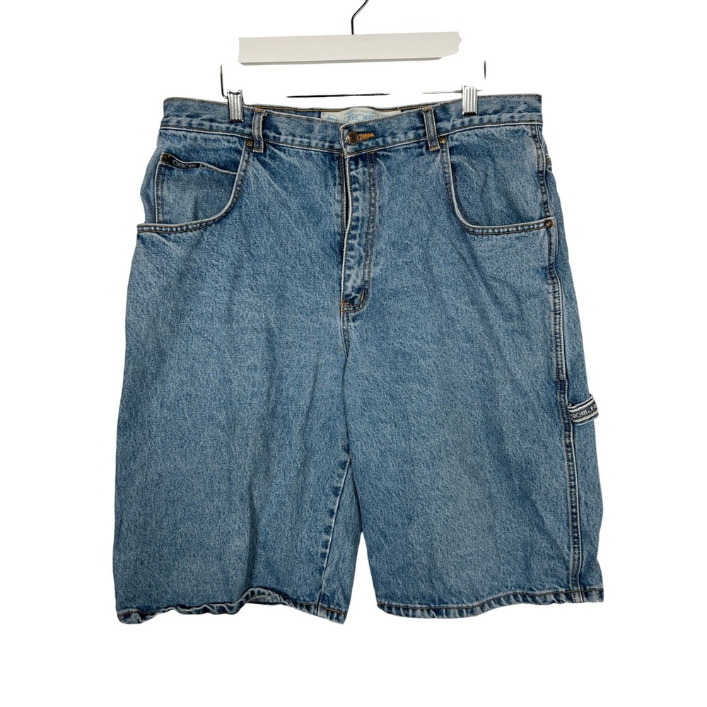 Denim Carpenter Shorts Mens Vintage Cherokee Painter 90s Grunge Cotton 36